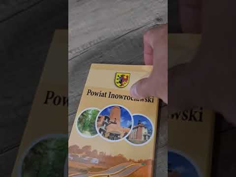 Folder z mapą powiatu inowrocławskiego
