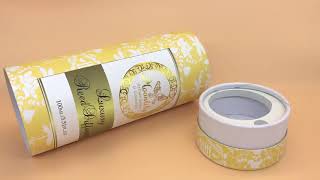 Cosmetic Skin care product paper tube packaging with EVA insert
