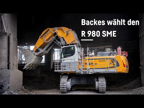 Liebherr - Backes wählt den R 980 SME