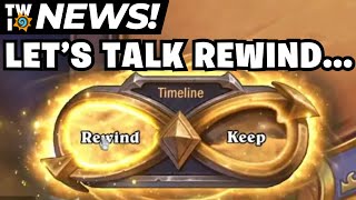 The Rewind Animation: Is It TOO SLOW? Hearthstone News!