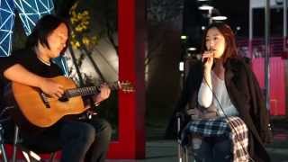 한올 - 서른 밤째 (새봄 with 한올) + 니 생각 (cover 윤종신) + 서울의 달 (Jazz ver.) (151001 DMC버스킹콘서트)