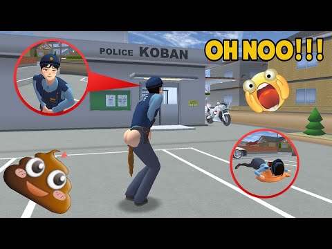 TAIGA POLICE POOP AFTER CAPTURING A CRIMINALS | SAKURA SCHOOL SIMULATOR
