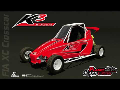 Planet Kart Cross - painting of frame K3 - FIA XC CROSSCAR