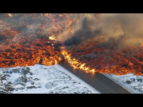 Video Thumbnail: Vulkanausbruch in Island: Bevölkerung ohne Warmwasser