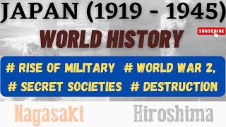 Militarism in Japan (1919-1945), #worldhistory, #mumbaiuniversity #syba history