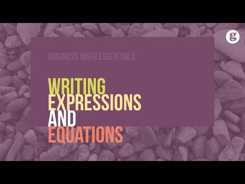 Writing Expressions and Equations