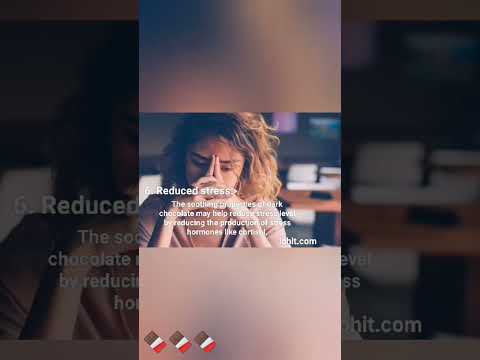 Benifits of eating dark chocolate 🍫🍫🍫