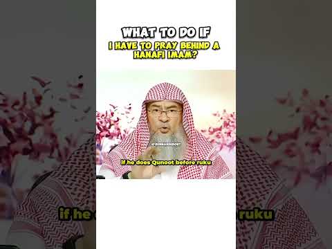 What to do if I have to pray behind a hanafi imam? #assimalhakeem #sunnah #islamicvideo