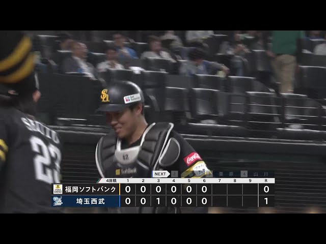 6回表】ストライク送球!! バファローズ・若月健矢の強肩が炸裂 6回表】ストライク送球!! バファローズ・若月健矢の強肩が炸裂
