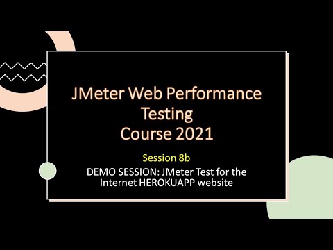 JMeterDEMO 8b - JMeter Test for the Internet HEROKUAPP website