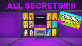 🤩 All Secret in 3V3V3V3 GO GOATED! #fortnite