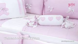 Almofada Apoio Bala Sweet Bear Rosa | Ref: 48334
