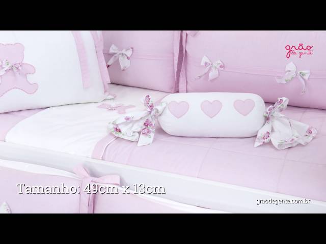Almofada Apoio Bala Sweet Bear Rosa | Ref: 48334