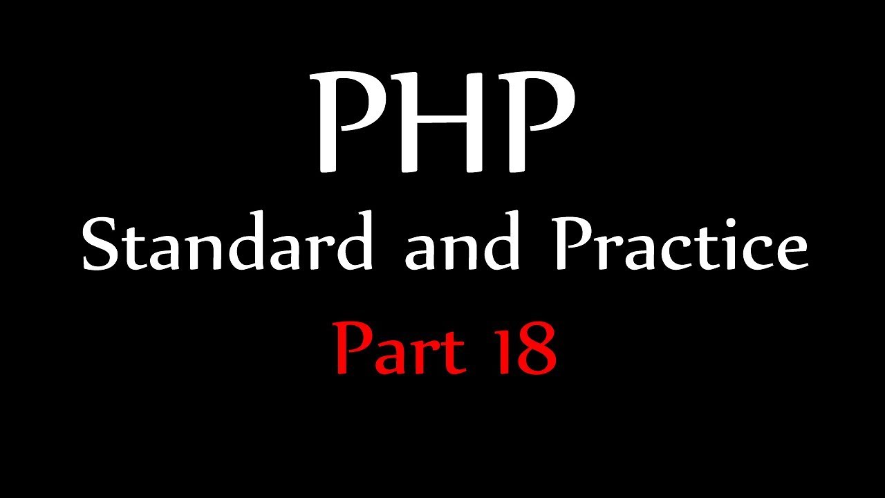 Exceptions - PHP Standard and Best Practices Part 18