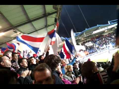 Willem II - FC Den Bosch - Sfeeractie bij opkomst - Jupiler league - 21-10-2011
