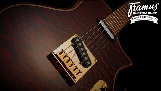 Video thumbnail for Framus Custom Shop Masterbuilt - The Blank T - Pommelé Mahagony Top #17-3698 by Framus & Warwick