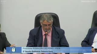 Sessão ordinária da Câmara de Vereadores Irati 14/03/2023