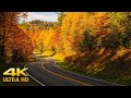 Utah Autumn Colors Mountain Scenic Driving 4K Kolob Terrace Through Zion Fall Relaxation