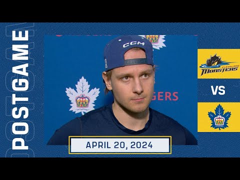 Toronto Marlies Media Availability | Post Game vs Cleveland Monsters | April 20, 2024