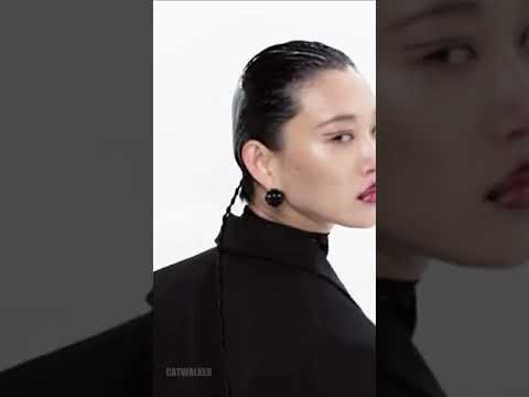 Sora Choi walks for MUGLER