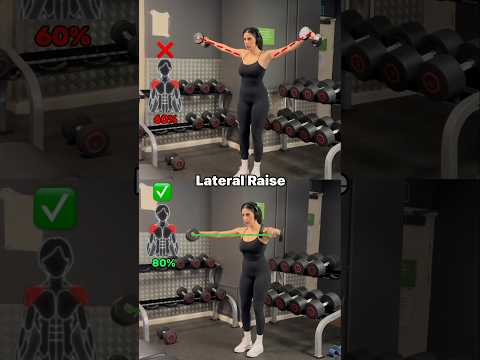 Lateral Raise Form Tips ✅ #shoulder #shoulderworkout #shoulderexercises #shoulders #fitnesstips #gym