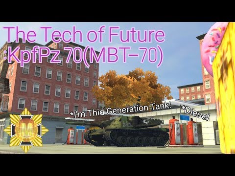 Wot blitz: KpfPz 70 Mastery (4877DMG, 3 kills)