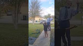 Loving boy’s sweet request for ‘one more hug’ made his dad’s morning