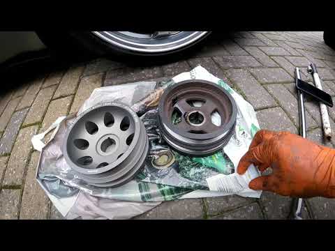 Nissan 350z lightweight crank pulley install