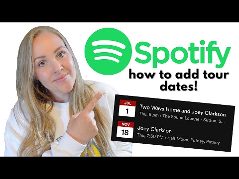 How To Add Your Tour Dates To Spotify | Simple Tutorial!
