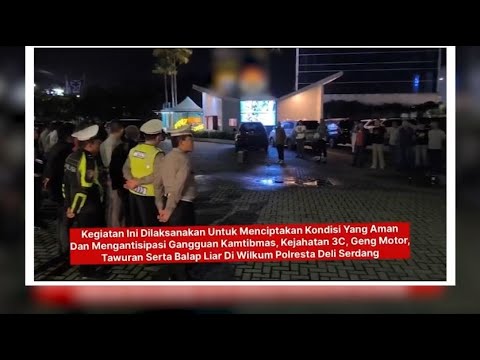 POLRESTA DELI SERDANG PATROLI ANTISIPASI GANGGUAN KAMTIBMAS