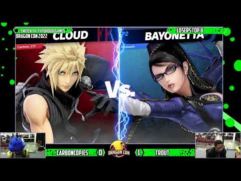 Dragon Con 2022 - CarbonCopies(Cloud) Vs Trout(Bayonetta) - L. Top 8