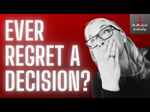 How to recover from a bad decision
