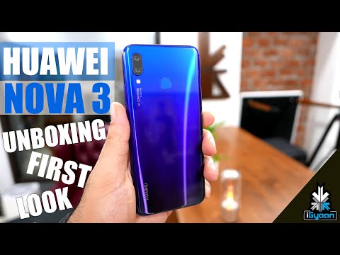 Huawei Nova 3 Twilight Quad Camera : Unboxing and First Look