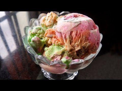 Ice Cream Recipe | No Ice Cream Machine | Rainbow Ice Cream | Summer Special