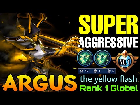 Argus Super Aggressive! Only the Strongest shall Survive! - Top 1 Global Argus by the yellow flash