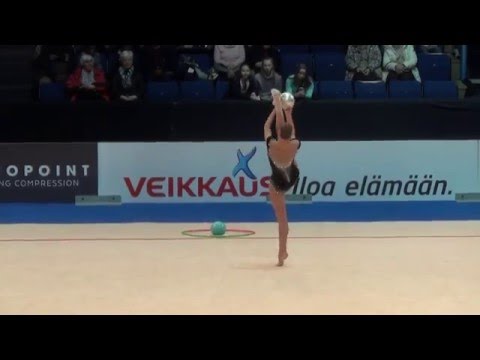 Aleksandra Soldatova RUS ball Espoo World Cup 2016