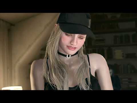 Resident Evil8 Village Rose Winter Black Dress Costume  /Biohazard 8 Rose Winter mod  [4K]