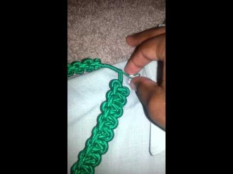 How to put the JROTC team chords on AG-415 shirt.