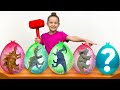 Secret Dinosaurs Mystery Ice Eggs Amazing Adventures With Vania Mania Kids