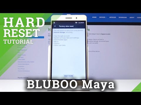 How to Factory Reset BLUBOO Maya - Erase Personal Data & Customized Settings