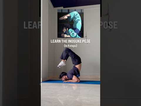 Demon Slayer Inosuke pose Tutorial ✅ Elbow Stand #calisthenics #anime #yoga #shorts #mobility #gym