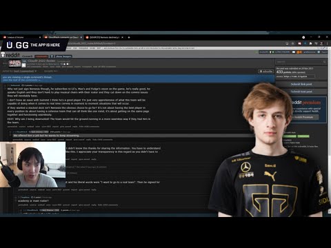 Doublelift Reading a Thread on Why Nemesis Not Joining Cloud9