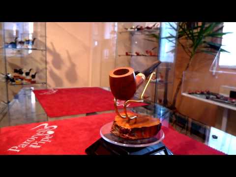 Pipa radica e corno pot anno 1970 - www.paronellipipe.it