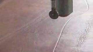 Leather creasing and cutting