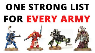 One Competitive Army List for EVERY Warhammer 40K Faction