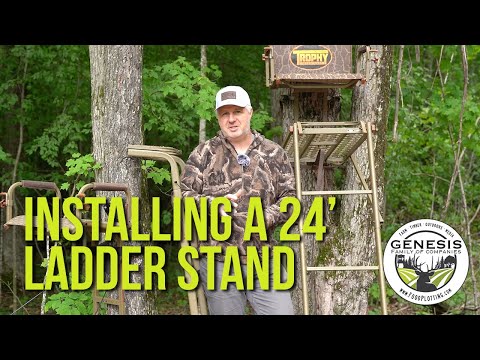 Installing a 24 FOOT Ladder Stand