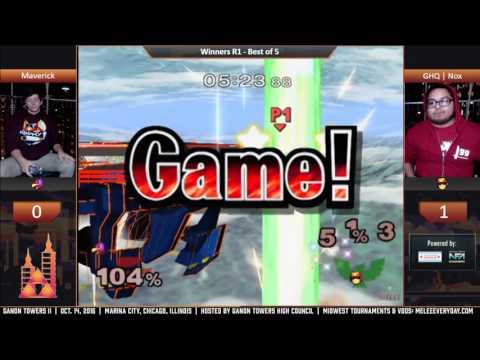 Ganon Towers II - GHQ | Nox (C. Falcon) vs. Maverick (Falco) - SSBM - Winners R1