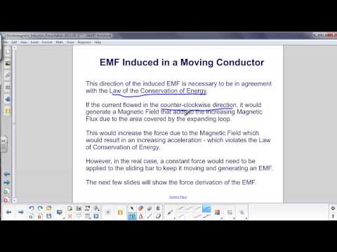 Electromagnetic Induction - EMF due to moving conductor