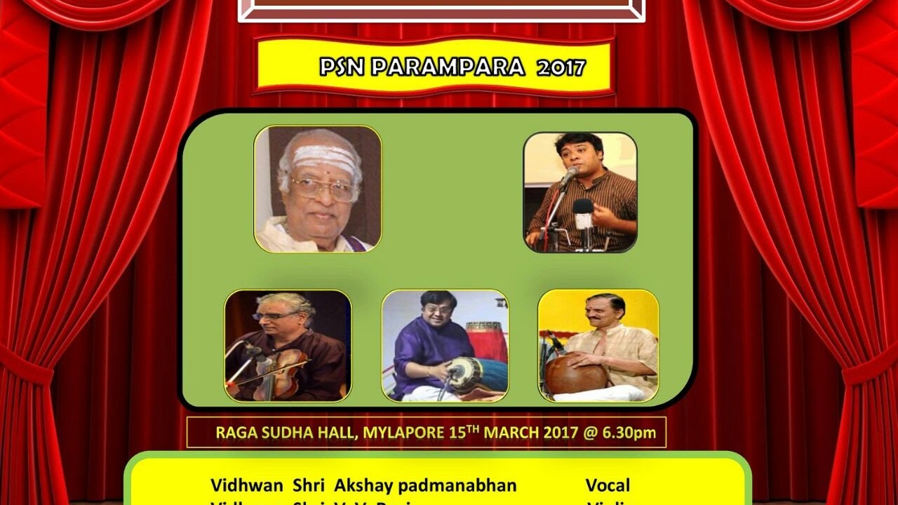 Parivadini LIVE- Vid. Akshay padmanabhan for Parampara