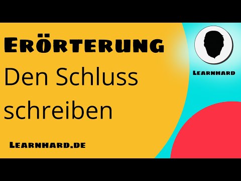 Erörterung: Den Schluss schreiben